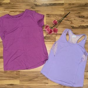 Umbro tank top and purple shirt bundle